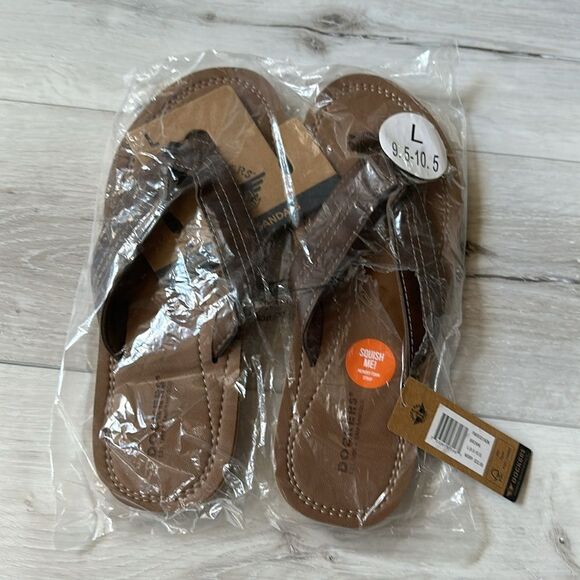 DOCKERS PREMIUM SANDALS size L 9.5-10.5 color Brown NWT in packaging - Picture 10 of 11